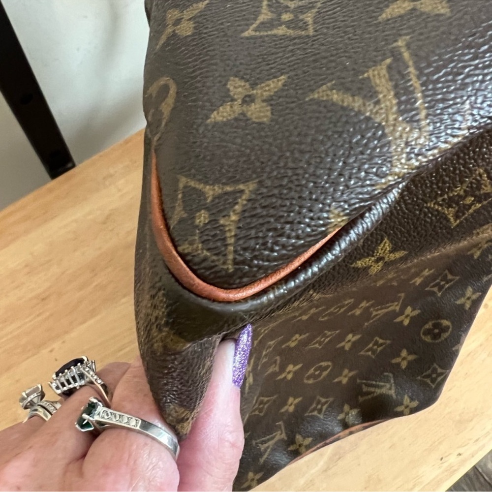 Louis Vuitton Brown Monogram Satchel - Picture 6 of 16